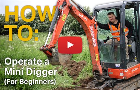 are mini excavators easy to use|operating mini digger beginner.